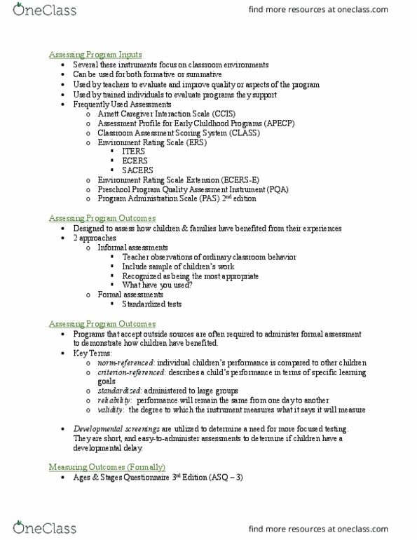 CFD 3250 Lecture Notes - Lecture 13: Behavior Management, Emergency Management, Child Care thumbnail