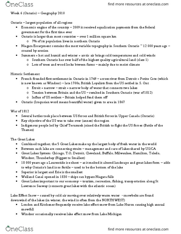 Geography 2010A/B Lecture Notes - Lecture 6: Smog, Trade Restriction, St. Clair River thumbnail