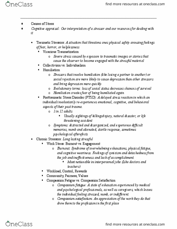 PSYC 1004 Chapter Notes - Chapter 13: Social Comparison Theory, Cognitive Restructuring, Tl;Dr thumbnail