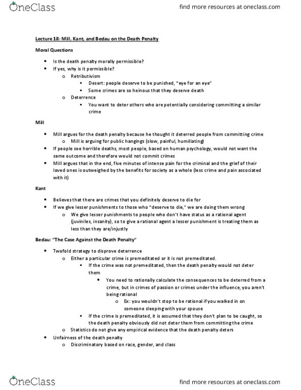 CAS PH 150 Lecture Notes - Lecture 18: Lethal Injection thumbnail