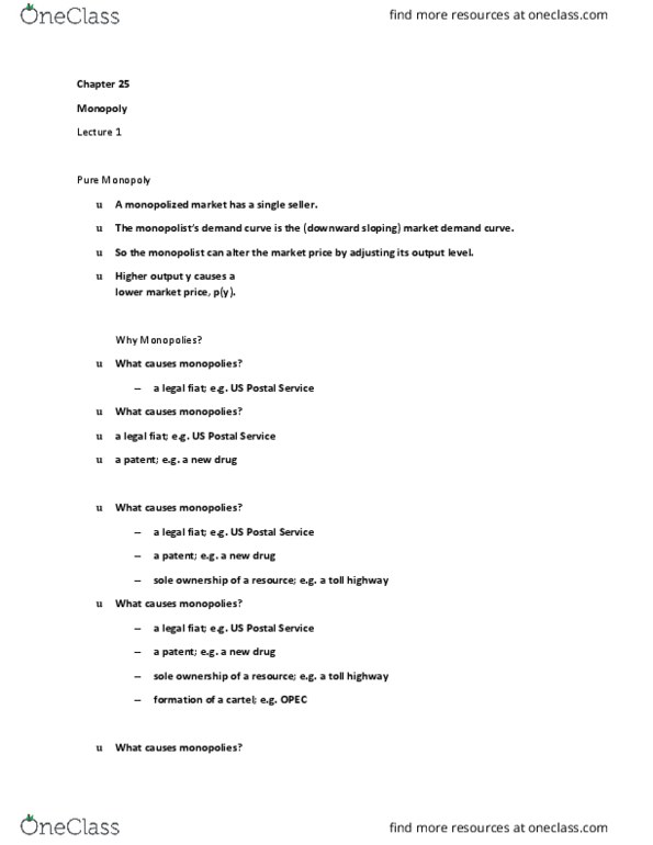 ECON 2350 Lecture Notes - Lecture 2: Inverse Demand Function, Marginal Revenue, Toll Road thumbnail