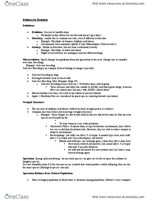 BIOL359 Lecture Notes - Lecture 4: Special Creation, Continental Drift, Ratite thumbnail