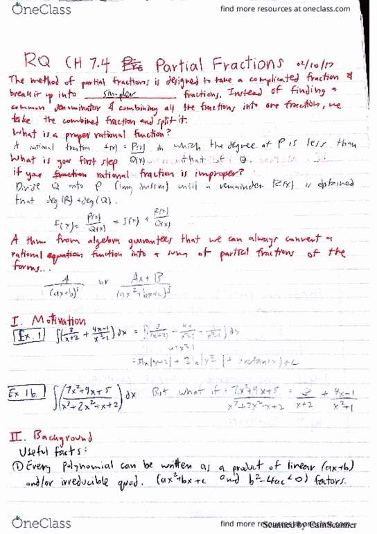 MATH-1301 Lecture 9: MATH 1301 ch 7.4 thumbnail