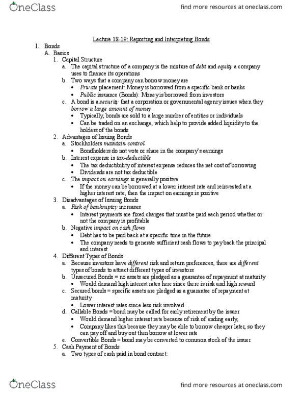 Accounting ACCT 2610 Lecture Notes - Lecture 15: Amortization Schedule, Call Option, Credit Risk thumbnail