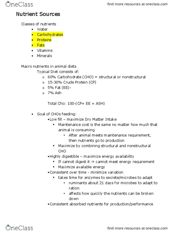 AVS-3750 Lecture Notes - Lecture 1: Proventriculus, Viscosity, Omega-3 Fatty Acid thumbnail