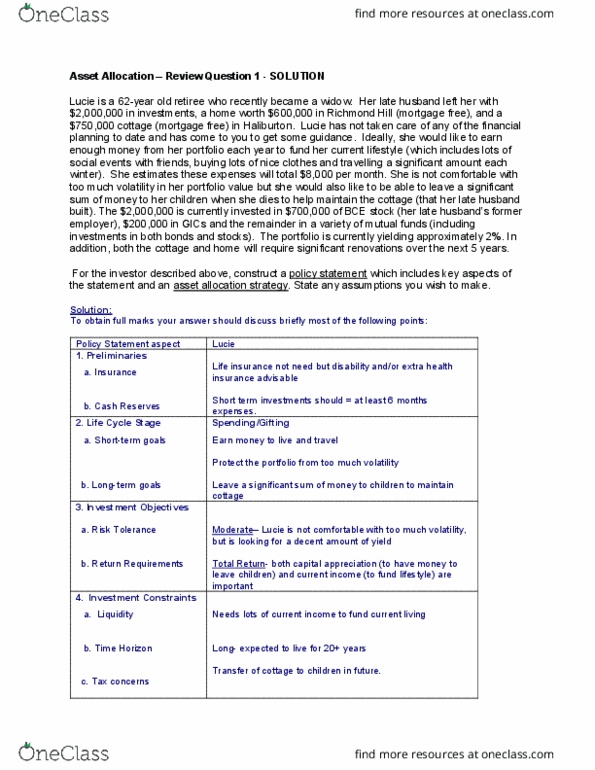 ADMS 4501 Lecture Notes - Lecture 6: Life Insurance thumbnail