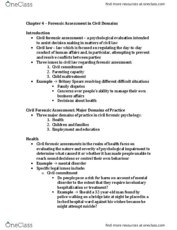 PSYC 268 Chapter Notes - Chapter 4: Ant-Zen, Parens Patriae, Fundamental Justice thumbnail