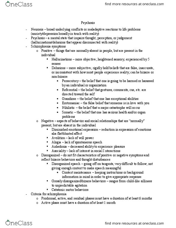 PSYC 238 Lecture Notes - Lecture 13: Etiology, Family Therapy, Assertive Community Treatment thumbnail