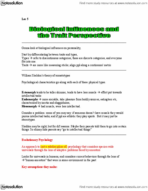 PSY 751 Lecture Notes - Swiss Armed Forces, Somatotype And Constitutional Psychology, Printed Circuit Board thumbnail