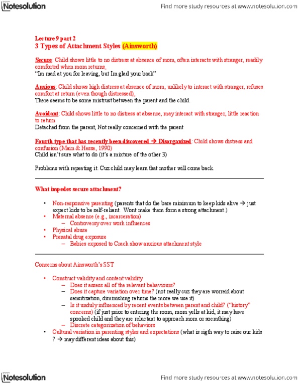 PSY 751 Lecture Notes - Kids Alive, Parenting Styles, Response Bias thumbnail