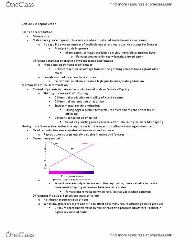 BIOL 3062 Lecture Notes - Lecture 12: Haplodiploidy, Bighorn Sheep, Game Theory thumbnail