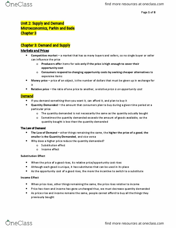 ECON 1050 Chapter Notes - Chapter 3: Cowhide, Energy Drink, Economic Equilibrium thumbnail