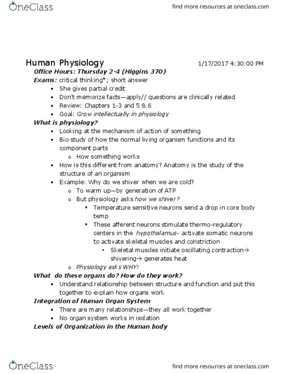 BIOL 4330 Lecture Notes - Lecture 1: Dystrophin, Hypertrophy, Clostridium thumbnail