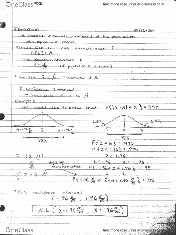 STAT 1100Q Lecture Notes - Lecture 15: Confidence Interval, Standard Deviation thumbnail