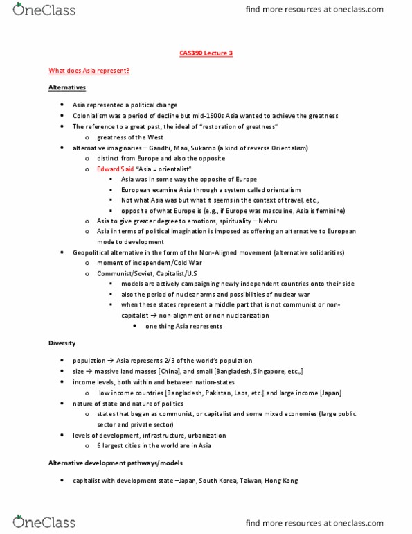 CAS390H1 Lecture Notes - Lecture 3: Horizontal Integration, Zaibatsu, Chaebol thumbnail