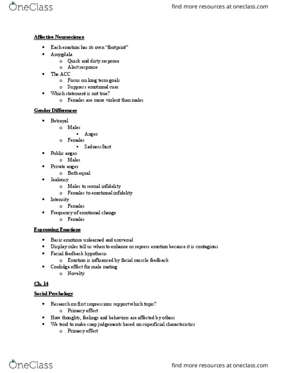 PSY 110 Lecture Notes - Lecture 16: Sexual Attraction, Parental Investment, Fundamental Attribution Error thumbnail