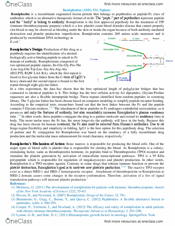 CHEM564 Lecture Notes - Lecture 18: Immunoglobulin G, Bone Marrow, Hematology thumbnail