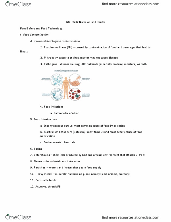 NUT-2202 Lecture Notes - Lecture 22: Diarrhea, Modified Atmosphere, Food Irradiation thumbnail