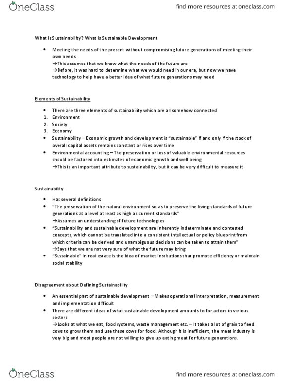 REM 420 Lecture Notes - Lecture 2: Meat Industry, Environmental Accounting thumbnail