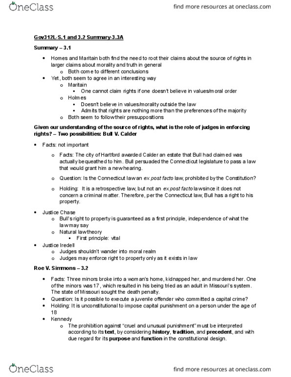 GOV 312L Chapter Notes - Chapter 4: Antonin Scalia, First Principle thumbnail