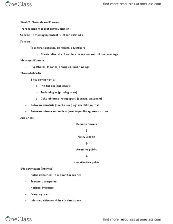 CMN 600 Lecture Notes - Lecture 2: Social Progress thumbnail