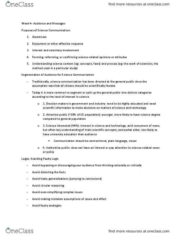 CMN 600 Lecture Notes - Lecture 4: Relate thumbnail