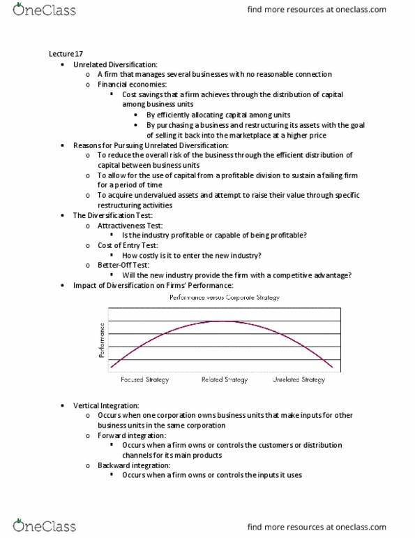 MGT 201 Lecture Notes - Lecture 17: Outsourcing, Captive Market thumbnail