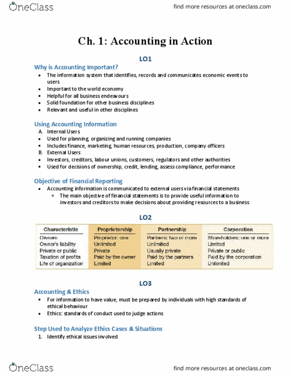 ACCT1001 Chapter Notes - Chapter 1-7: Perpetual Inventory, Gross Profit, Consignor thumbnail