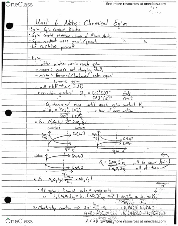 CHEM 101DL Lecture 6: CHEM 101DL Unit 6: Chemical Equilibrium thumbnail