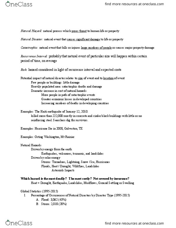 GEOL 111 Lecture Notes - Lecture 2: Seismic Wave, Himalayas, San Andreas Fault thumbnail