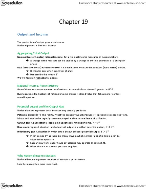 ECON 295 Chapter Notes - Chapter 19: Real Interest Rate, Nominal Interest Rate, Interest Rate thumbnail