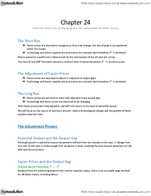 ECON 295 Chapter Notes - Chapter 24: G1 Phase, Automatic Stabilizer, Shortage thumbnail