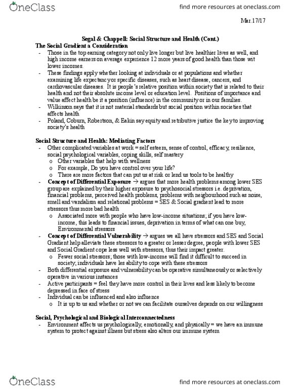 HLTHAGE 1AA3 Lecture Notes - Lecture 7: Double Burden, Infant Mortality, Endangerment thumbnail