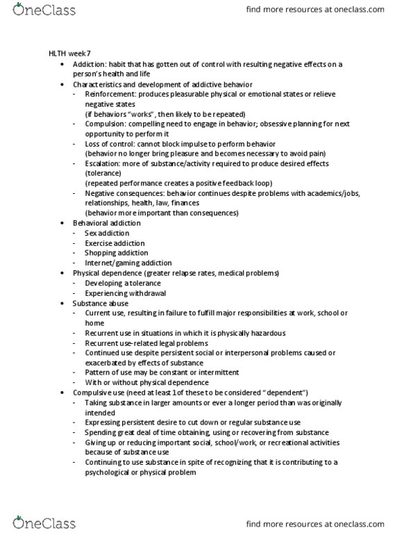 HLTH 102 Lecture Notes - Lecture 7: Cardiovascular Disease, Metastasis, Aortic Aneurysm thumbnail