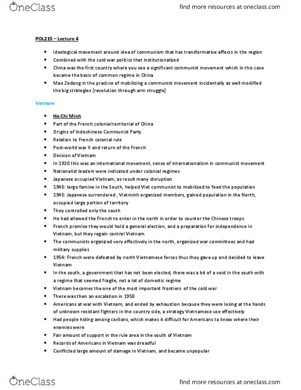 POL215Y1 Lecture Notes - Lecture 4: Funcinpec, Hun Sen, United Nations Transitional Authority In Cambodia thumbnail