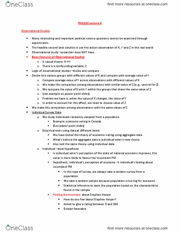 POL222H1 Lecture Notes - Lecture 7: Moving Average, Dependent And Independent Variables, Time Series thumbnail