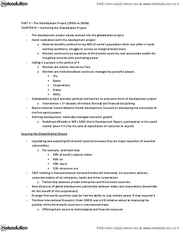 POLS 1090 Chapter Notes - Chapter 5: Natural Rubber, Prc United Front Strategy, Non-Aligned Movement thumbnail