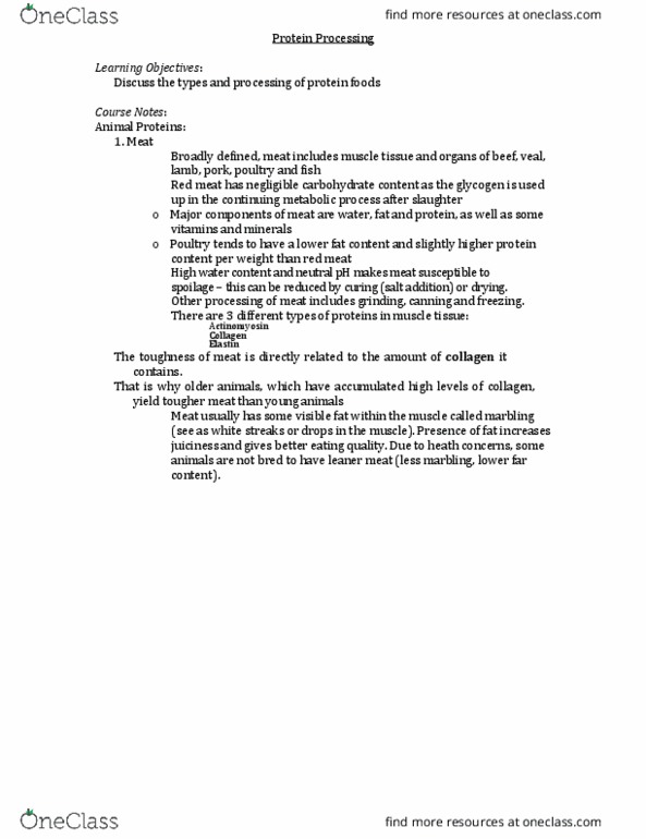 HNSC 1200 Lecture Notes - Lecture 29: Navy Bean, Kefir, Ovomucin thumbnail
