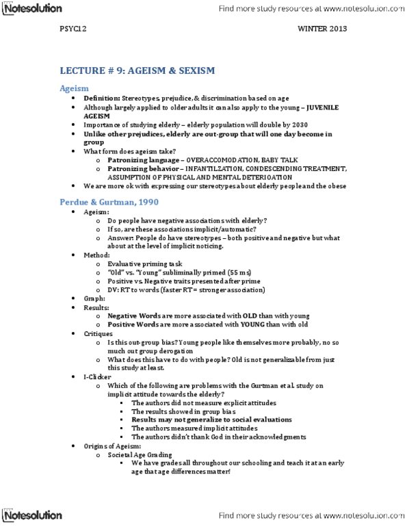 PSYC12H3 Lecture Notes - Ambivalent Sexism, Part Of Speech, Antifeminism thumbnail