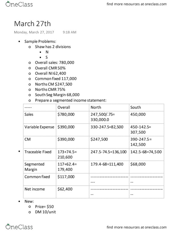 BUS 202 Lecture Notes - Lecture 20: North South Mrt Line, Net Income, Income Statement thumbnail