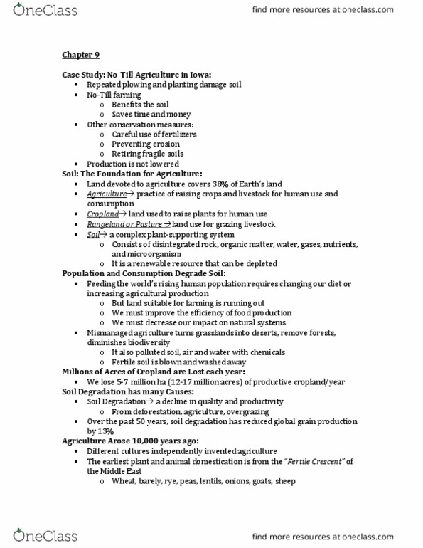 EES 1080 Lecture Notes - Lecture 3: Soil Retrogression And Degradation, Soil Fertility, Parent Material thumbnail