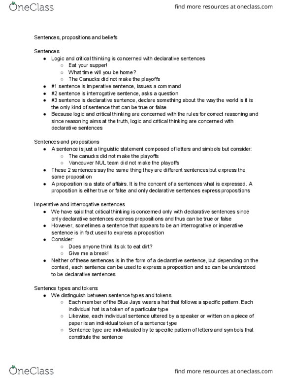 PHIL 105 Lecture Notes - Lecture 1: Rationality thumbnail