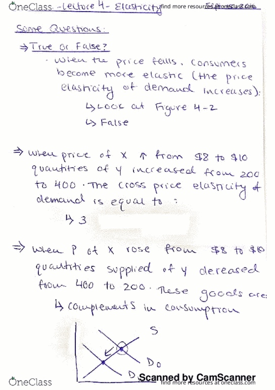 ECO100Y5 Lecture 4: Elasticity thumbnail