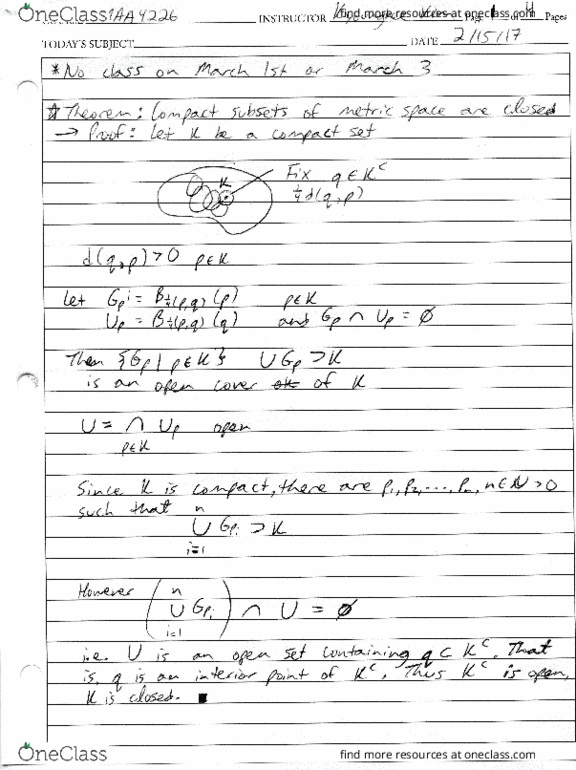 MAA-4226 Lecture Notes - Lecture 14: Closed Set, In C thumbnail