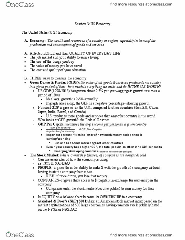 BNAD 100 Lecture Notes - Lecture 3: Underemployment thumbnail
