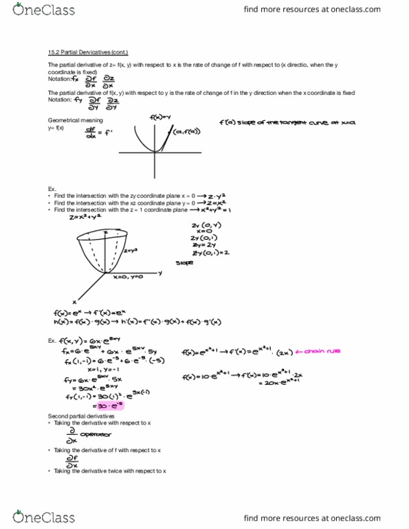 MAT 211 Lecture Notes - Lecture 12: Partial Derivative, Compound Interest thumbnail