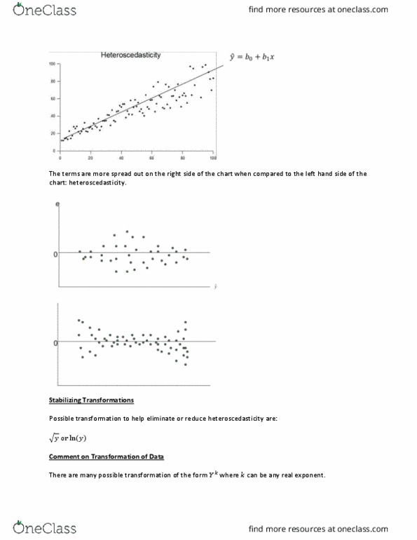 MGSC 372 Lecture Notes - Lecture 10: Heteroscedasticity, Minitab, Probability Plot thumbnail