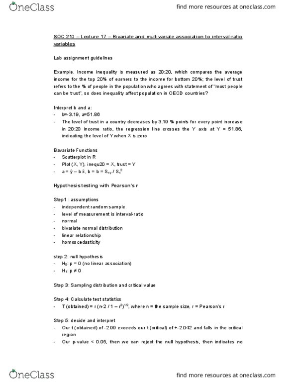 SOC210 Lecture 17: Bivariate and multivariate association to interval-ratio variables thumbnail