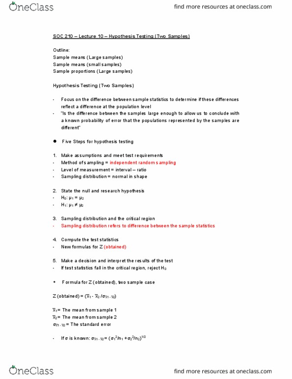 SOC210 Lecture 10: Hypothesis sampling (two samples) thumbnail