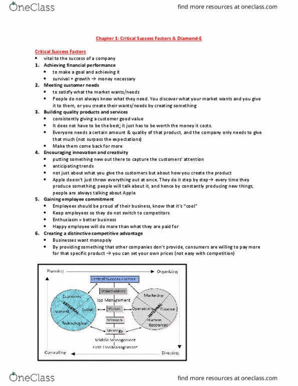 BU111 Lecture Notes - Lecture 1: Swot Analysis thumbnail